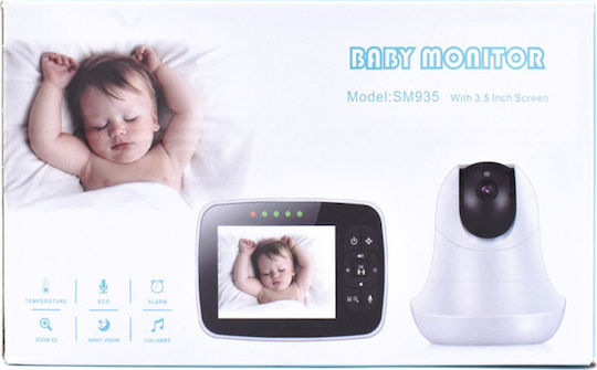 Andowl Wireless Baby Monitor with Camera & Screen 3.5" , Two-way Communication & Lullabies
