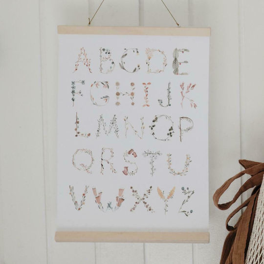 Mushie Εκπαιδευτική Παιδική Αφίσα Large Alphabet International 70x50εκ.