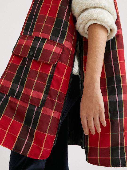 Rot Damen Poncho