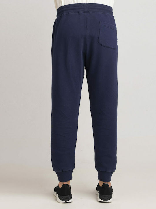 Sweatpants with Elastic Navy Blue