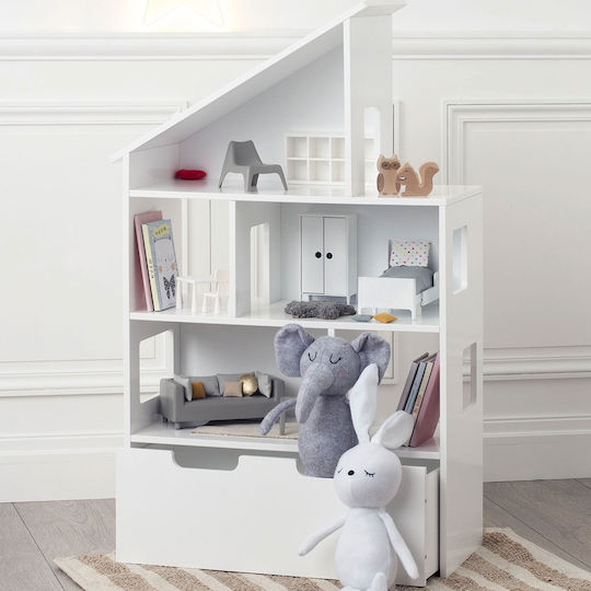 Детски Рафт За Кутии Стена 64.5x30x103.5см