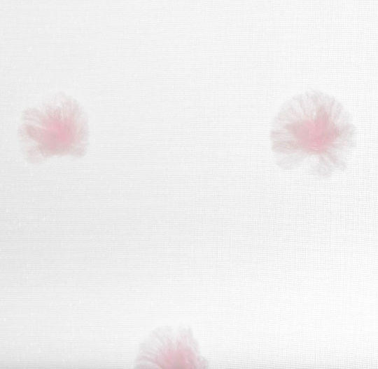 Atmosphera Παιδική Κουρτίνα Pon Pon με Τρουκς Pink 140x240εκ.