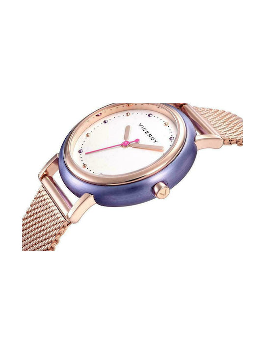 Viceroy Watch with Pink Gold Metal Bracelet