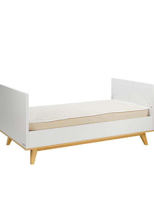 Bebe Stars Cappuccino Seturi de mobilier pentru copii cu Pat, Comodă și Dulap Alb / Bej