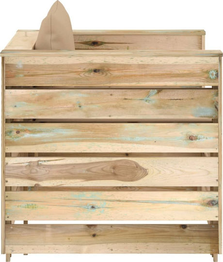 Garten- und Outdoor-Möbelsets für kleinen Raum 2 Stück Grün mit Kissen