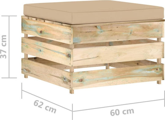 Garten- und Outdoor-Möbelsets für kleinen Raum 2 Stück Grün mit Kissen