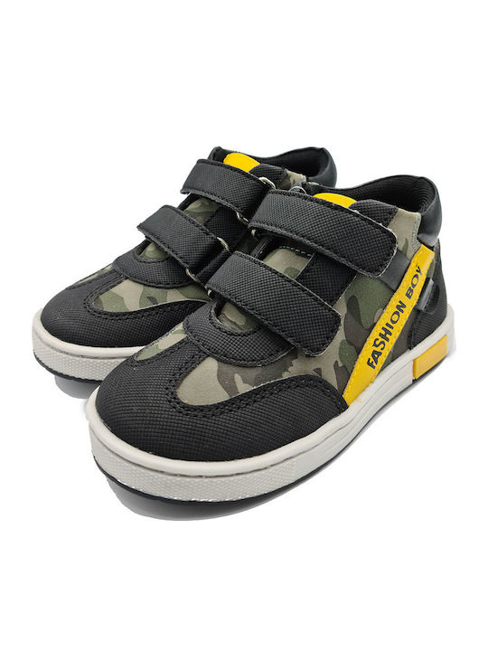 Kids Sneakers High with Scratch Black