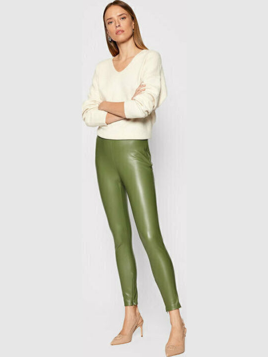 Priscilla Women's Long Everyday Legging High Waisted Green