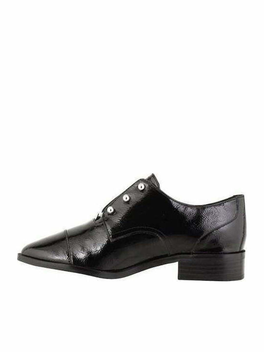 Wearable3 Γυναικεία Derby από Λουστρίνι σε Μαύρο Χρώμα