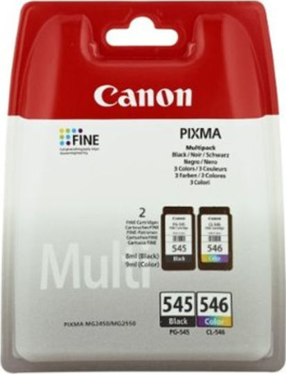 Canon PG-545XL/CL-546XL Оригинален Photo Value Pack с 2 мастила за мастиленоструен принтер Множество (цвят) / Черен (8286B006)