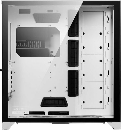 Lian Li PC-011 Dynamic XL (ROG Certified) Gaming Midi Tower Κουτί Υπολογιστή με Πλαϊνό Παράθυρο και RGB Φωτισμό Λευκό
