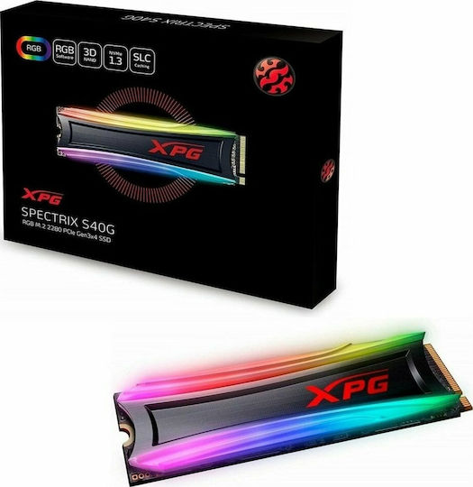 Adata XPG Spectrix S40G RGB SSD 256GB M.2 NVMe PCI Express 3.0 AS40G-256GT-C