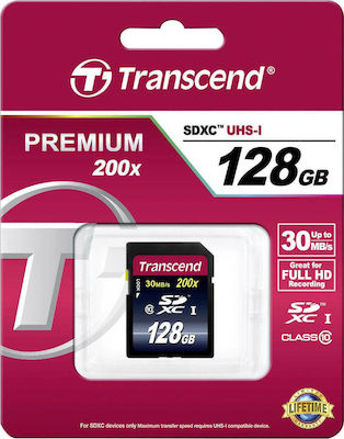 Transcend SDXC 128GB Klasse 10 Hohe Geschwindigkeit