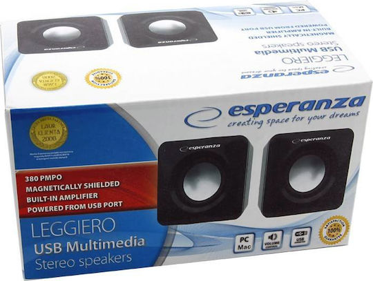 Esperanza Leggiero 2.0 Speakers 6W Black