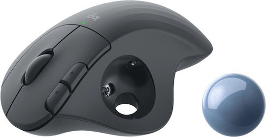 Logitech Ergo M575 Wireless Ergonomic Bluetooth Mouse with Trackball Graphite