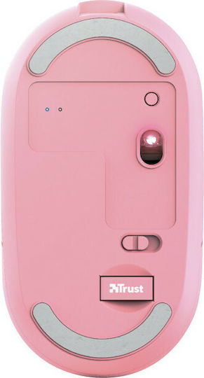Trust Puck Rechargeable Kabellos Bluetooth Maus Rosa