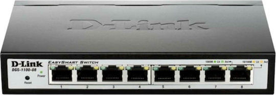 D-Link DGS-1100 V2 Managed L2 Switch με 8 Θύρες Gigabit (1Gbps) Ethernet