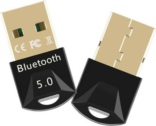 Powertech BT-006 USB Bluetooth 5.0 Adapter με Εμβέλεια 20m