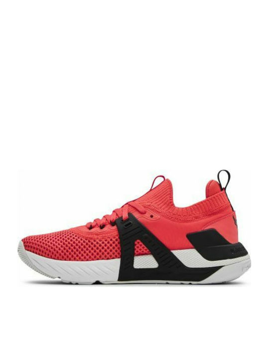 Under Armour Project Rock 4 Damen Sportschuhe für Training & Fitnessstudio Rot