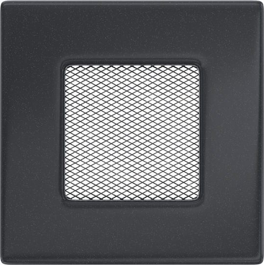 Kratki Τετράγωνη Περσίδα Τζακιού 11x11cm Γκρι