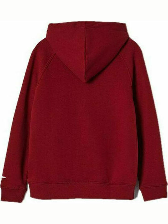 Pepe Jeans Kids Sweatshirt with Hood Red