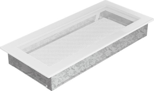 Kratki Ορθογώνια Περσίδα Τζακιού 37x17cm Λευκή