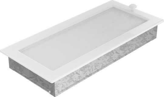 Kratki Ορθογώνια Περσίδα Τζακιού 37x17cm Λευκή