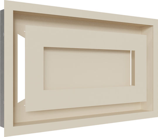 Kratki Ορθογώνια Περσίδα Τζακιού 37x22cm Μπεζ