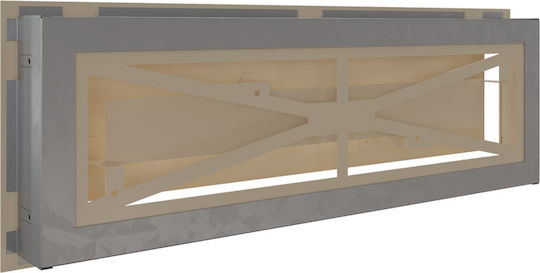 Kratki Ορθογώνια Περσίδα Τζακιού 49x17cm Μπεζ