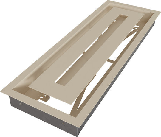 Kratki Ορθογώνια Περσίδα Τζακιού 49x17cm Μπεζ