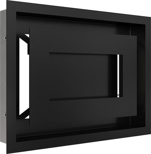Kratki Ορθογώνια Περσίδα Τζακιού 30x22cm Μαύρη