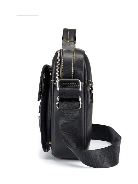 Leather Men's Bag Shoulder / Crossbody Black