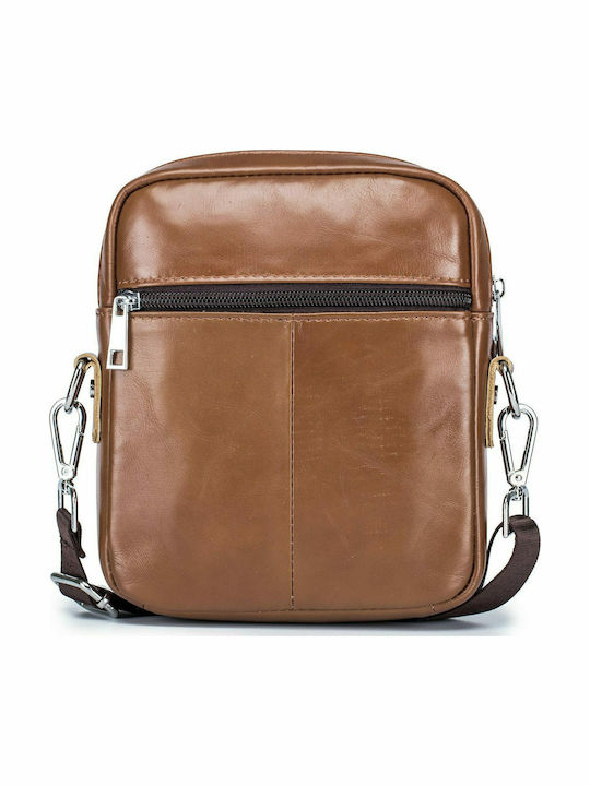DJB-09 Leather Men's Bag Shoulder / Crossbody Brown