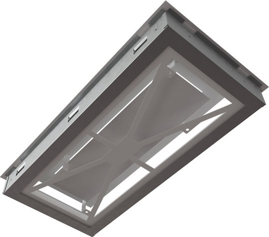 Kratki Perdea de aer pentru șemineu dreptunghiulară Perdea de aer pentru șemineu 45x22cm Alb