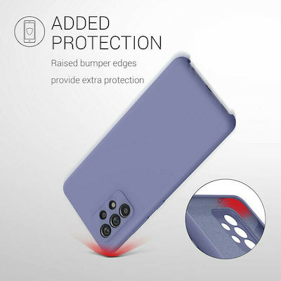 KWmobile Rubber Back Cover Σιλικόνης Lavender Grey (Galaxy A52)