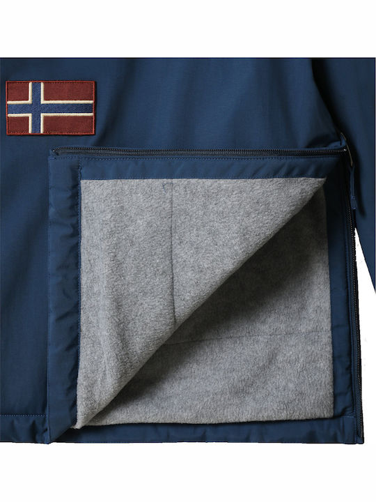 Rainforest Winter Jacket Waterproof Blue French