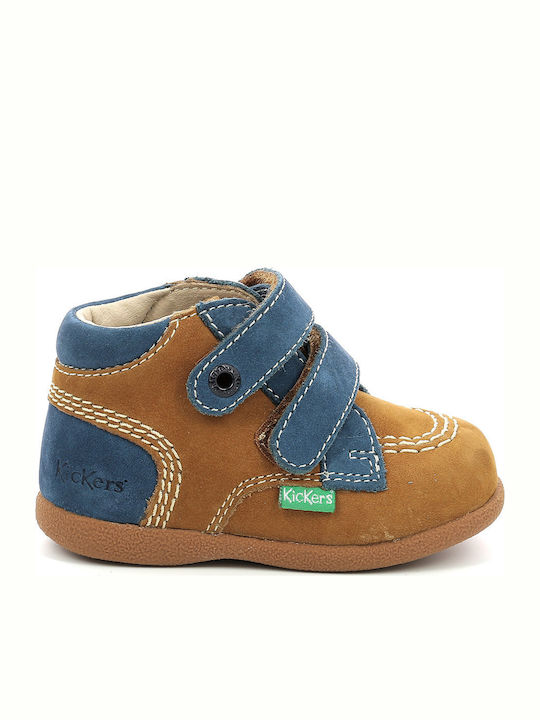 Kickers cu Velcro Maro