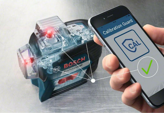 Bosch GLL 3-80 C Professional Αυτορυθμιζόμενο Γραμμικό Αλφάδι Laser Κόκκινης Δέσμης 12V με Εύρος Εργασίας 30m