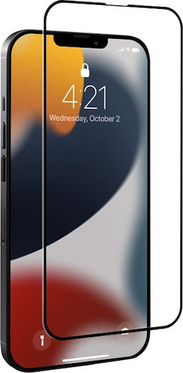 Crong 7D Nano Flexible Black 0.3mm Full Glue Full Face Tempered Glass (iPhone 17e / 16e / 14 / 13 / 13 Pro) CRG-7DNANO-IP13P