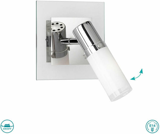 Wofi Marco Einzel Spot mit Fassung E14 in Silber Farbe Wofi Marco Einzel Spot mit Fassung E14 in Silber Farbe