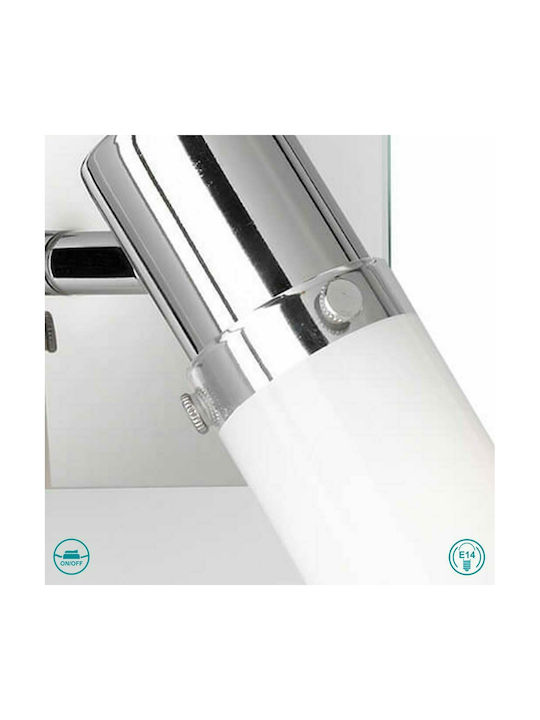 Wofi Marco Einzel Spot mit Fassung E14 in Silber Farbe