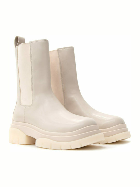 Storm Ghete Dama Chelsea De Piele Cu Toc Mediu