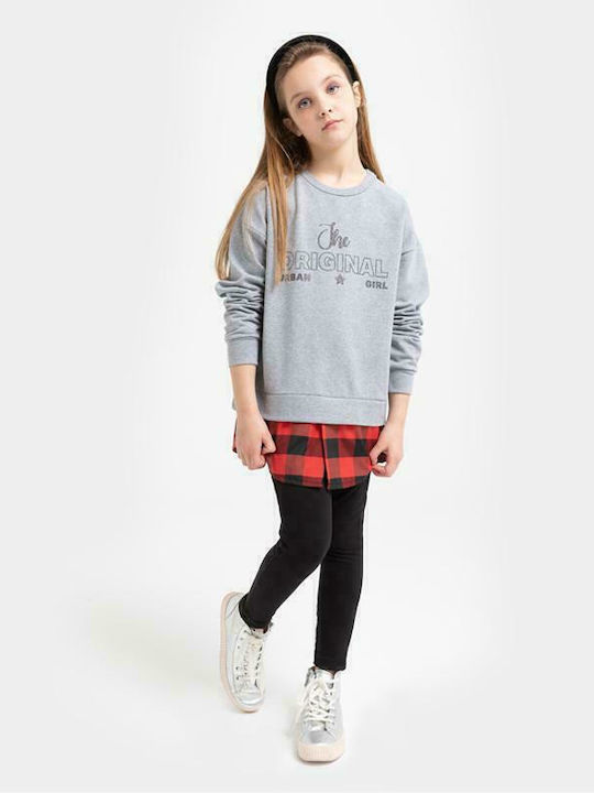Kids' Set with Leggings Winter 2pcs Gray
