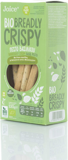 Organic Basil Pesto Breadsticks Joice Foods 120g