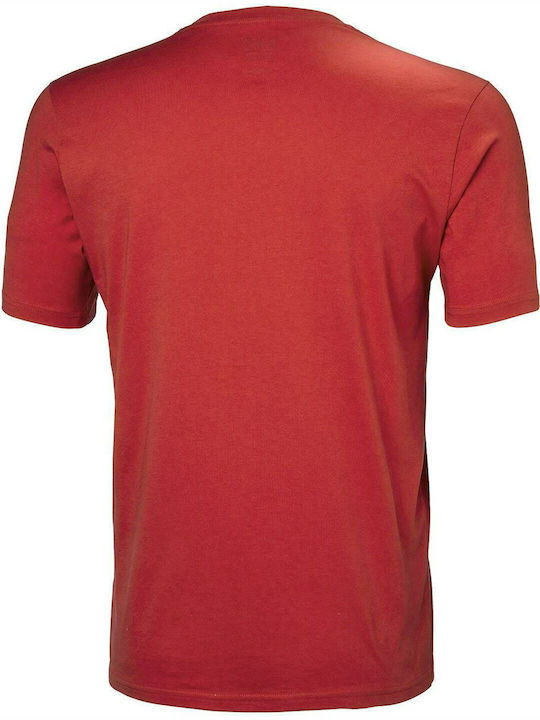 Helly Hansen T-shirt Bărbătesc cu Mânecă Scurtă RED