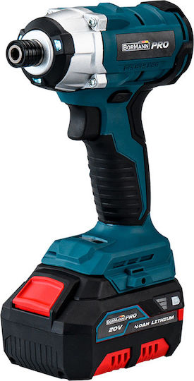 Bormann Pro BBP5000 Set Impact Drill Driver & Impact Screwdriver Brushless 20V with 2 Batteries 4Ah and Case