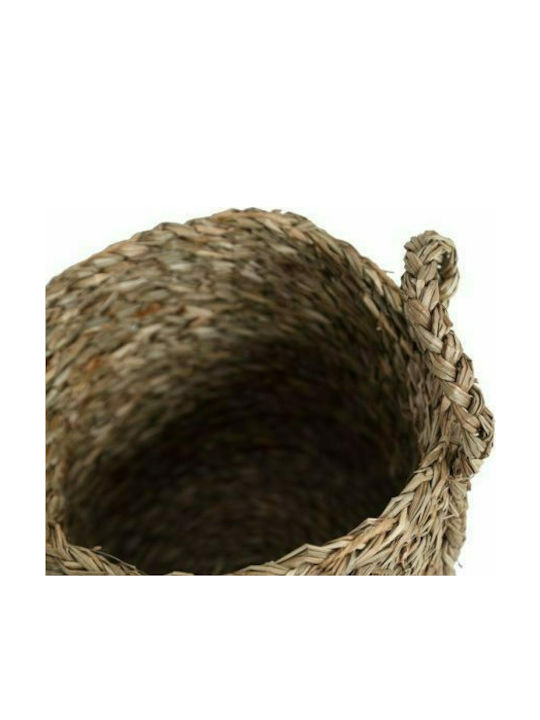 Soulworks Lise Decorative Basket Wicker with Handles Brown Small 25x25cm