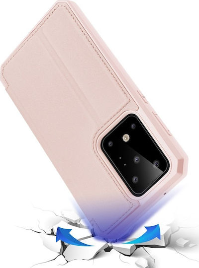 Dux Ducis Skin X Book Δερματίνης Ροζ Χρυσό (Galaxy S20 Ultra)