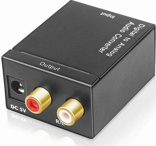 Muzik Converter Coaxial / Toslink female to RCA female 1pcs VD-273