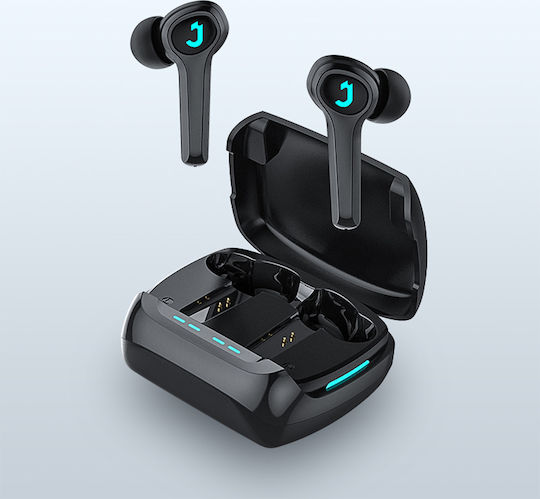 Joyroom TP1 In-ear Bluetooth Handsfree Ακουστικά με Αντοχή στον Ιδρώτα και Θήκη Φόρτισης Μαύρα